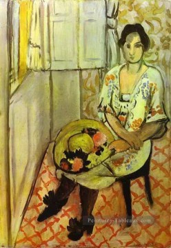  en - Sitting Femme 1919 fauvisme abstrait Henri Matisse